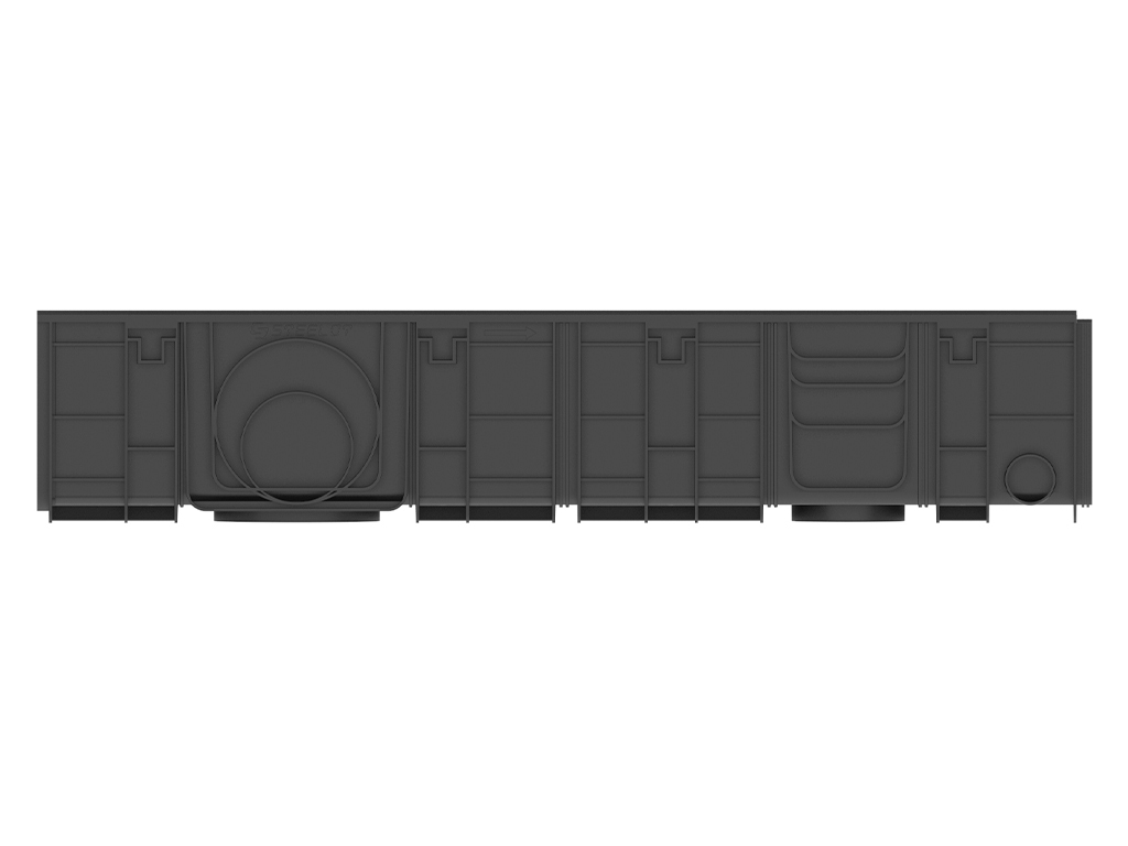 Р2020С Лоток пластиковый SteeStart DN200 низкий борт ГеоПластБорд GPBST-226 - Вид №1