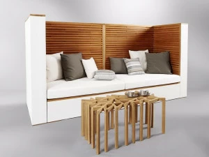 MOBIKA GARDEN Садовый диван с высокой спинкой