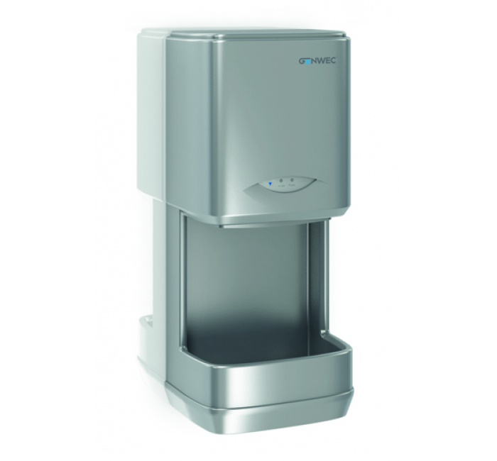 GW01 03 02 03 Genwec Сушилка для рук Slimdri из черного алюминия 