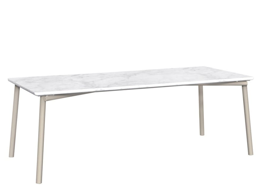 Прямоугольный обеденный стол с мраморной или керамической столешницей JANUS et Cie Anatra ARCH-00063931