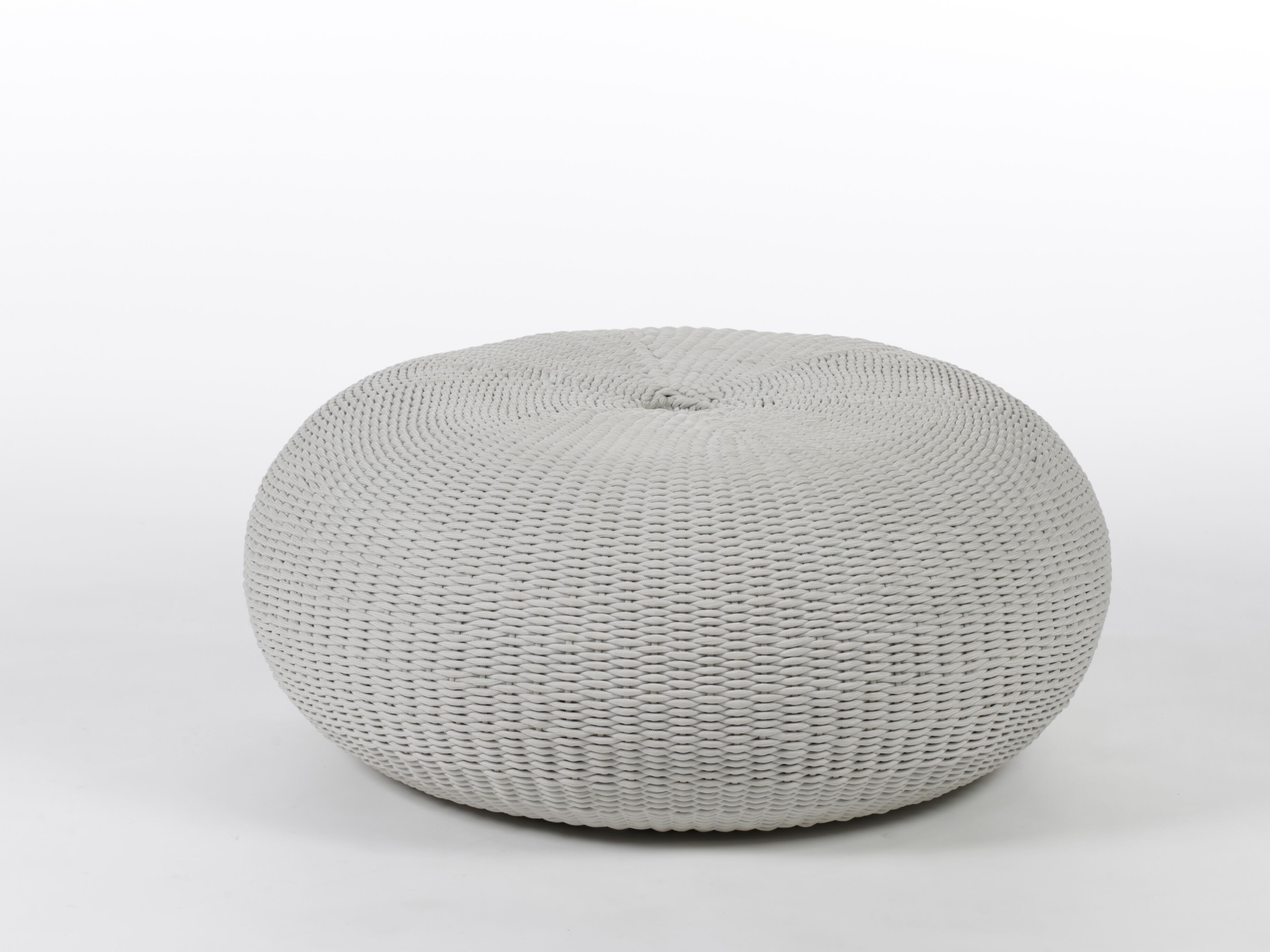 Плетеный алюминиевый круглый садовый пуф Nodo Italia ROUND DONUT ARCH-00124646 - Вид №1