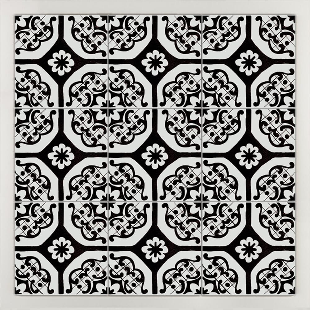 Пол / покрытие ручной работы La Riggiola черный и белый ARCH-00081516 - Вид №1