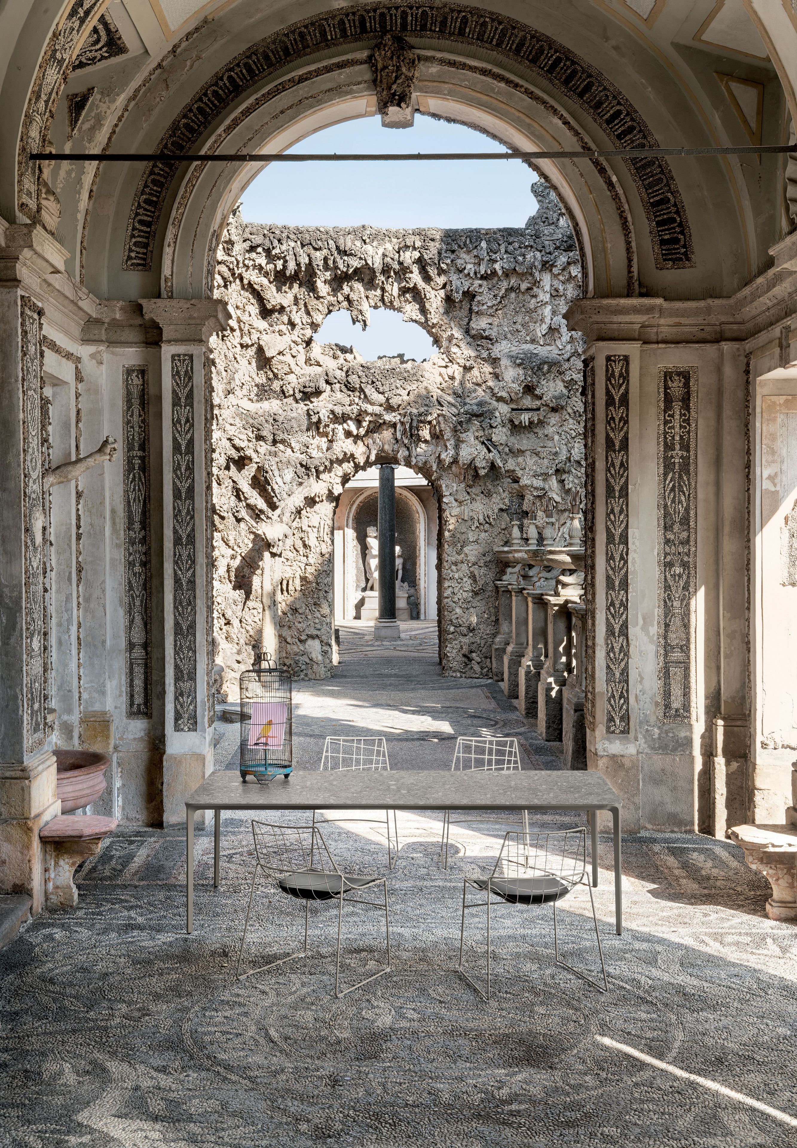 Керамический прямоугольный садовый стол Sovet Italia тонкий ARCH-00082879 - Вид №2