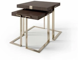 Carpanese Home Стол с высокими деревянными салазками Contemporary 7950