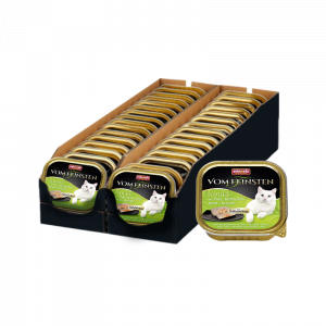 ПР0039655*32 Корм для кошек Vom Feinsten Adult Меню для гурманов, индейка,куриная грудка,травы конс. (упаковка - 32 шт) Animonda