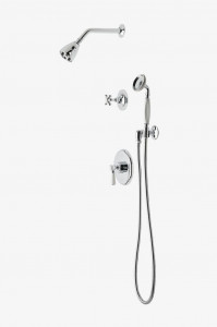 HGSP07 Душевой комплект Highgate с балансировкой давления, душевой лейкой 2 3/4 дюйма, ручным душем и перекрестной перекрестной ручкой. Waterworks