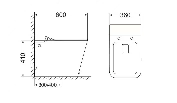 Унитазы приставные SL-5033МВ SANTILINE  - Вид №2