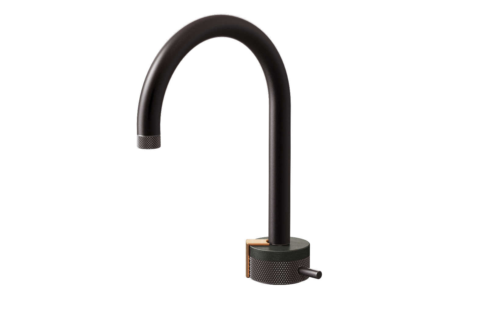 E-11502-R1BOX-L2BRG-GM Однорычажный прогрессивный смеситель для раковины - излив 16см GRAFF MOD+