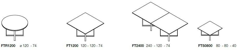 Ultom Квадратный стол для переговоров Modi sun-id-1422835 - Вид №1