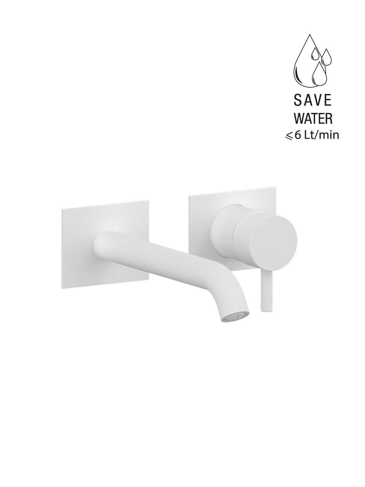 Настенный однорычажный смеситель для раковины с ограничителем расхода Rubinetterie Frattini Pepe XL ARCH-00098540 - Вид №72