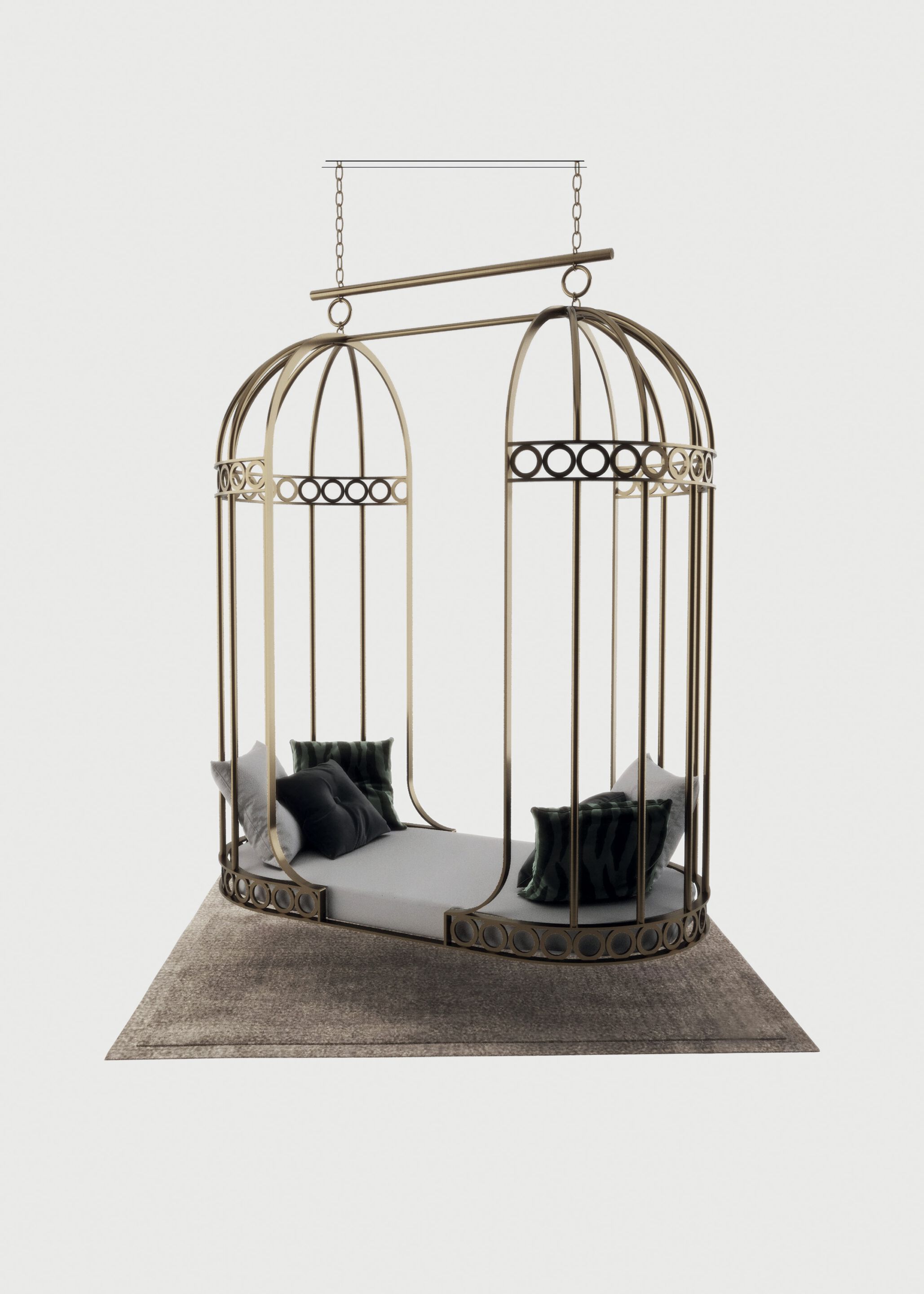 Подвесное кресло из нержавеющей стали Galbiati Exclusive Interiors ARCH-00139284 - Вид №1