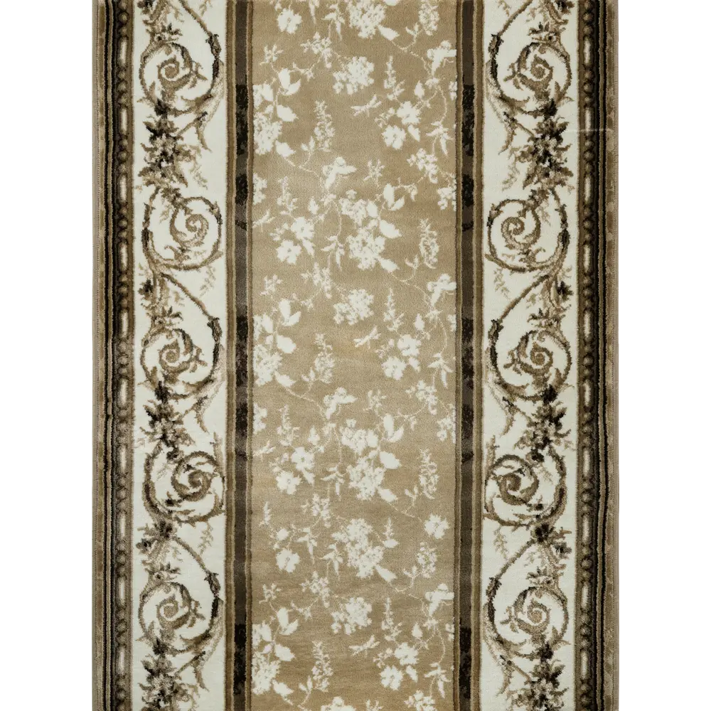 Дорожка ковровая «Монако» 2739B2 1 м, цвет коричневый/белый/серый 82406907 STLM-2042313 Santreyd 