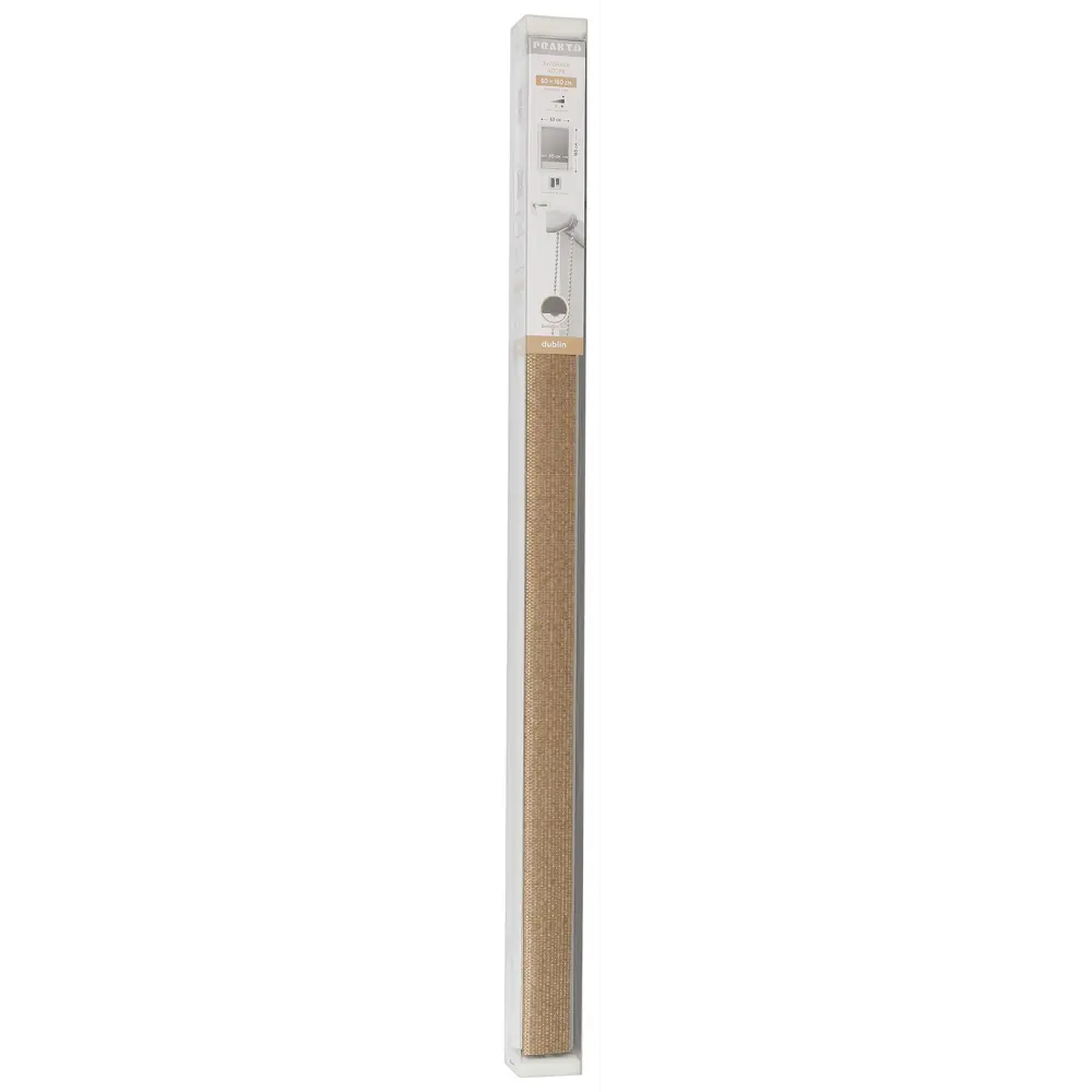 Штора рулонная блэкаут Dublin 140x175 см коричневая PRAKTO STLM-2039304 - Вид №4