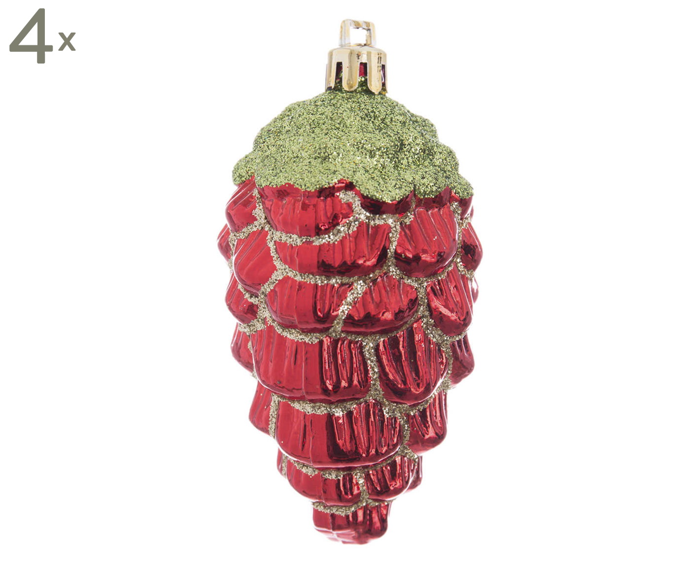 DZ-087-907 елочная игрушка, набор 4шт TO4ROOMS 