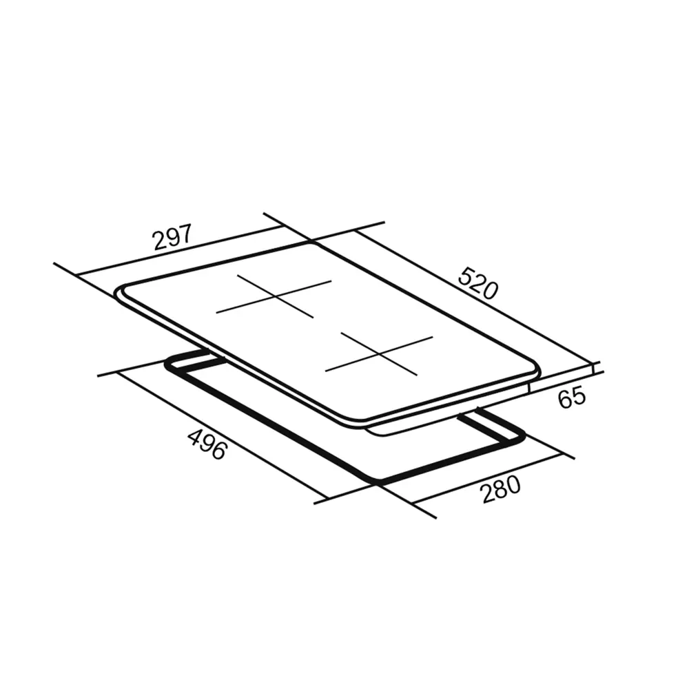 Варочная панель ORE CA30 - компактная электрическая поверхность с двумя конфорками 17200383 STLM-0007658 - Вид №5