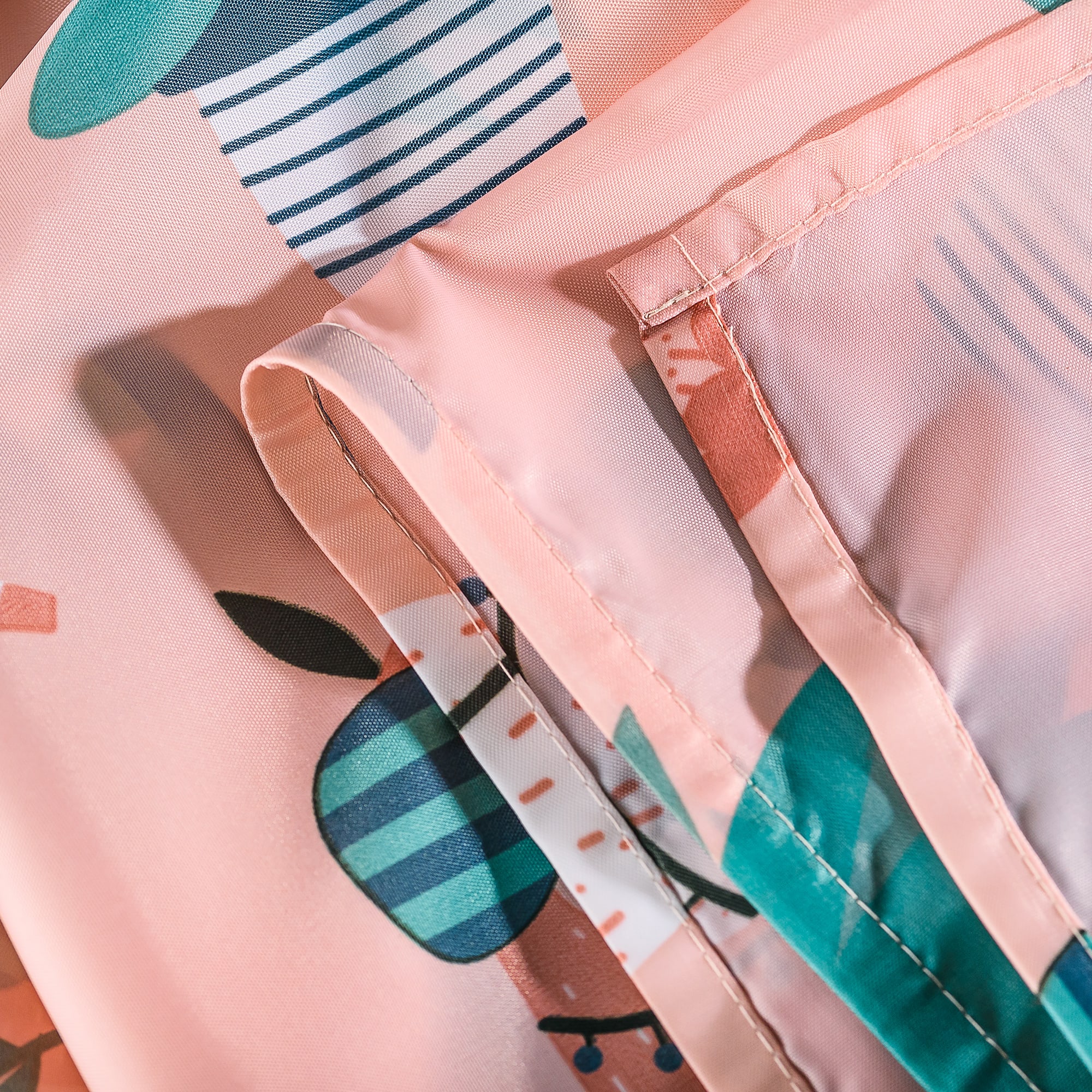 88109930 Штора для ванны 180x180 см, полиэстер, цвет розовый Lama Santreyd - Вид №3