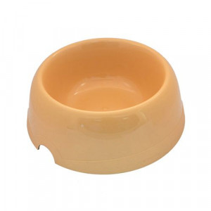 ПР0037899 Миска для животных пластиковая бежевая 100мл ХОРОШКА