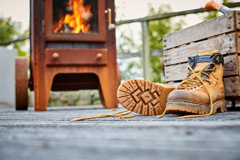 RB73 Отдельно стоящий дровяной уличный камин из стали Corten ™  Rb-1004  - Вид №3