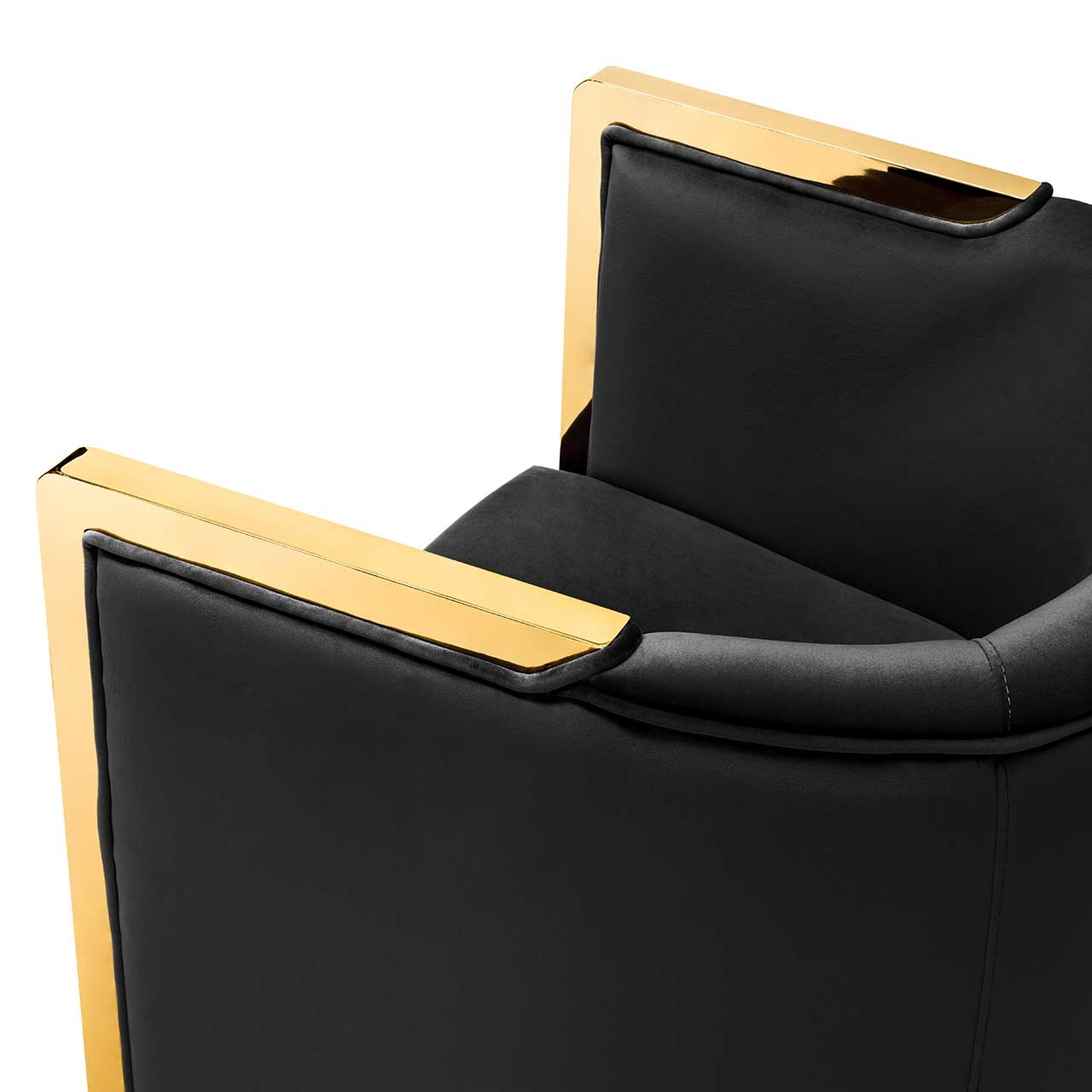 700417-93 ABHIKA СТУЛ GARDA ROUND BLACK/GOLD  - Вид №12