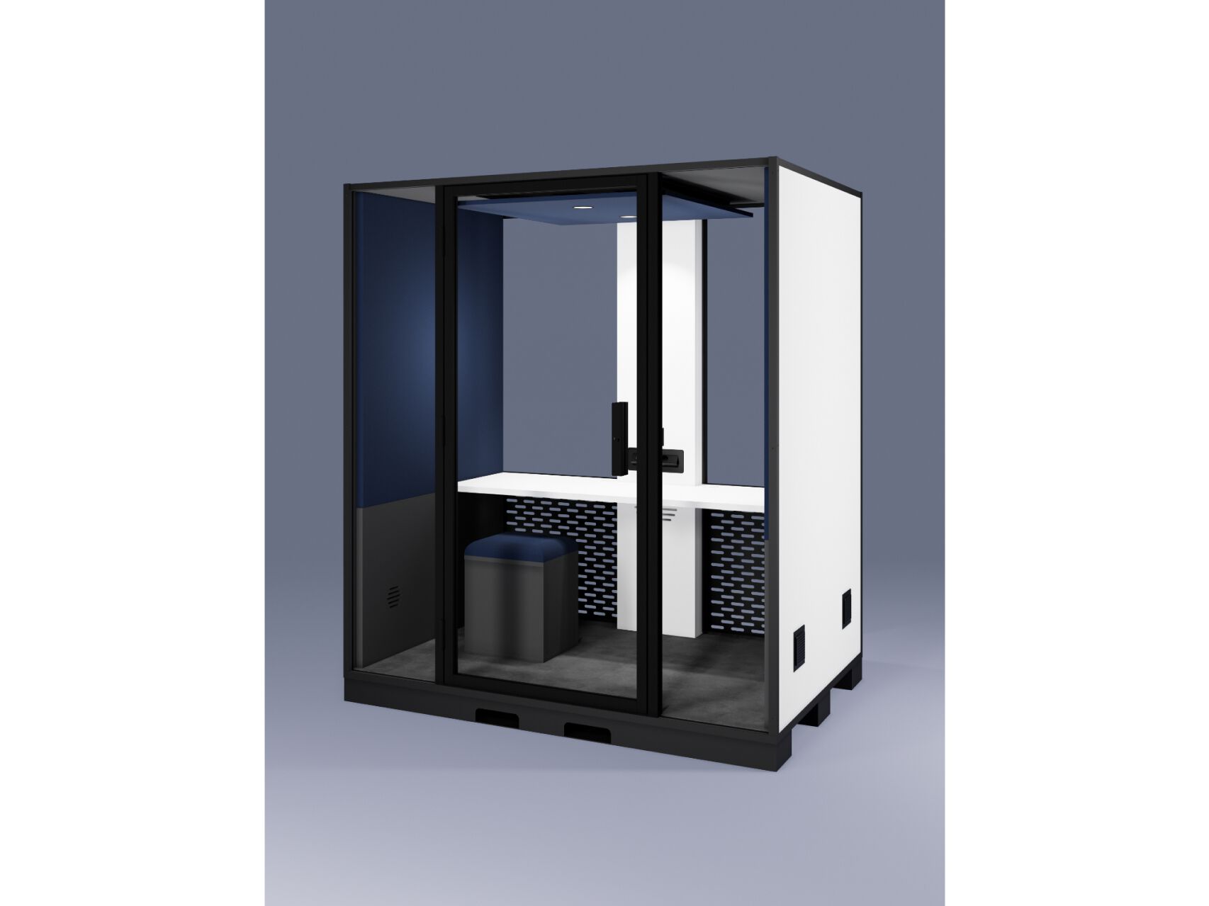 Акустическая офисная кабина со встроенным освещением Blabla-Cube Indus ARCH-00123461