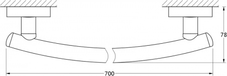 033 Держатель полотенца 70 см ELL FBS Ellea - Вид №1