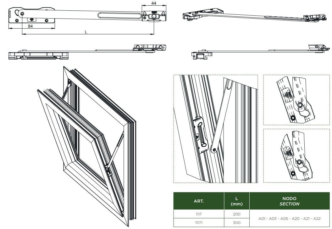 Ограничитель руки для тяжелых vasistas MASTER ITALY Easy Block ARCH-00081987 - Вид №2