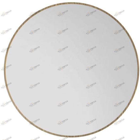 Capital Collection Круглое зеркало в коже в раме Trilogy sun-id-1502100