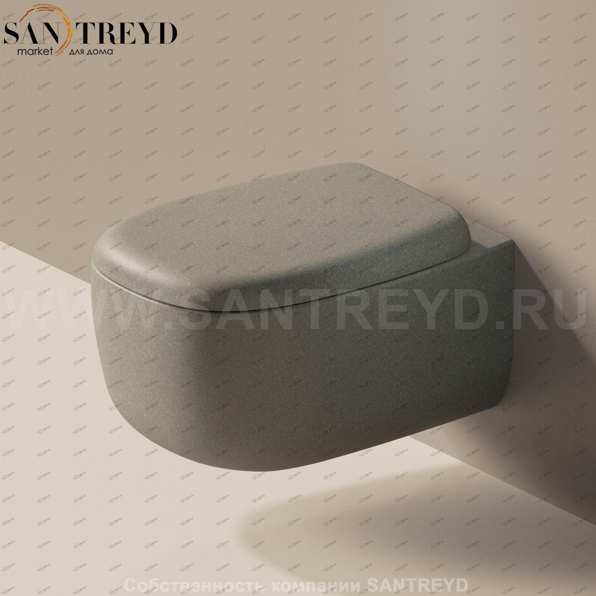 BN118G7037 Подвесной унитаз настенный Серый Ceramica Flaminia Bonola Италия