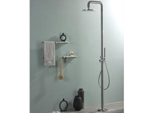 Напольная душевая колонка из нержавеющей стали с ручным душем