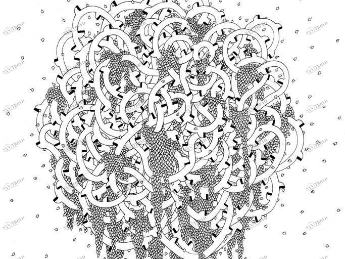 MOMENTI Авторский художественный принт Crazy home paintings Nc-020