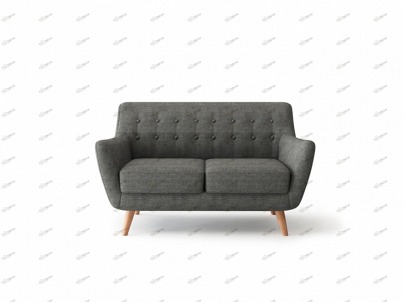 Диван двухместный темно-серый Picasso BRADEX HOME  00-3973996 Серый 