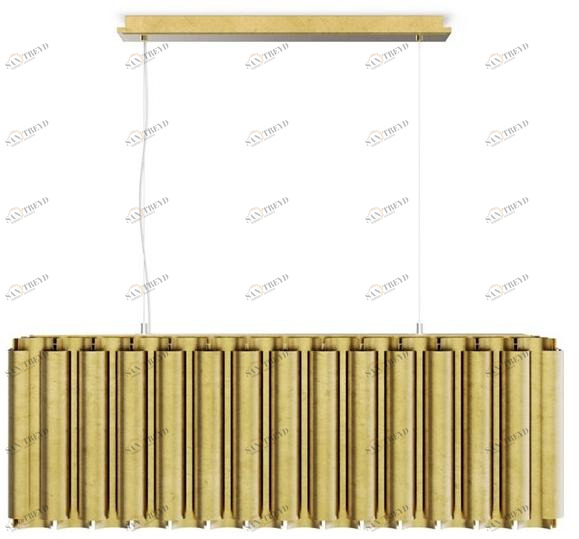 BRABBU Подвесной светильник прямого и отраженного света из латуни Aurum sun-id-1432692