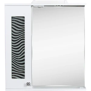 Шкаф зеркальный подвесной «Мальта» 65x70 см цвет белый