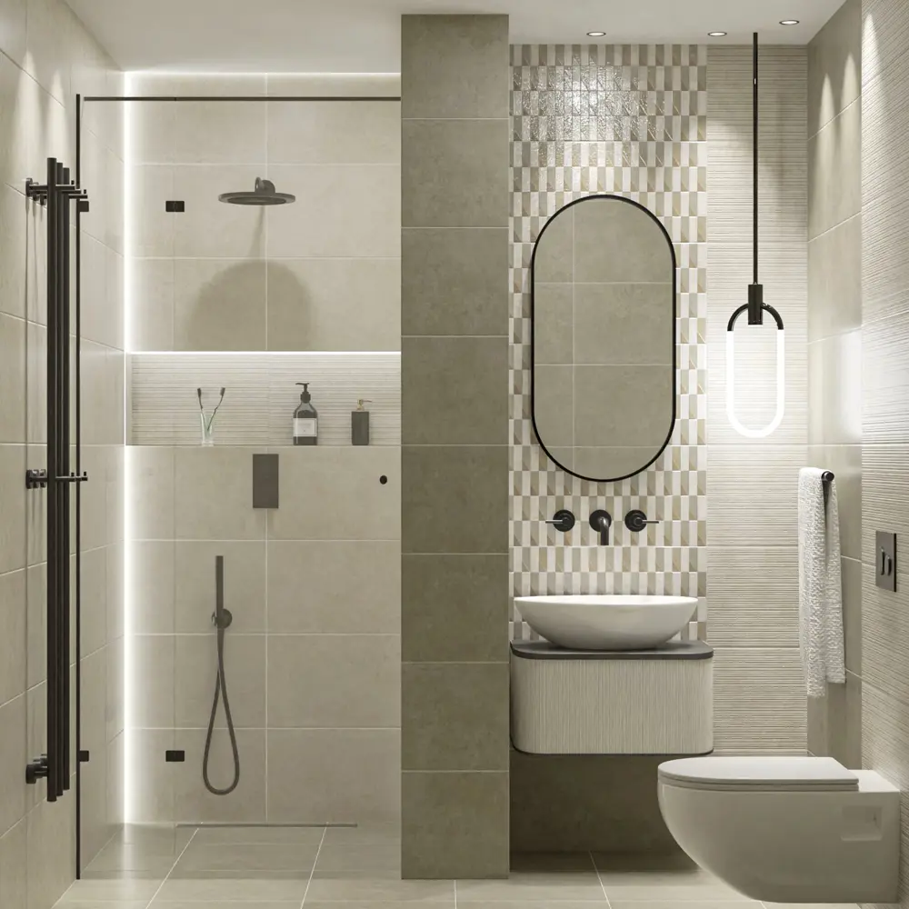 Плитка напольная Azori Catar Cotto 42x42 см 1.23 м² матовая цвет темно-бежевый 89453966 STLM-2133991 - Вид №5
