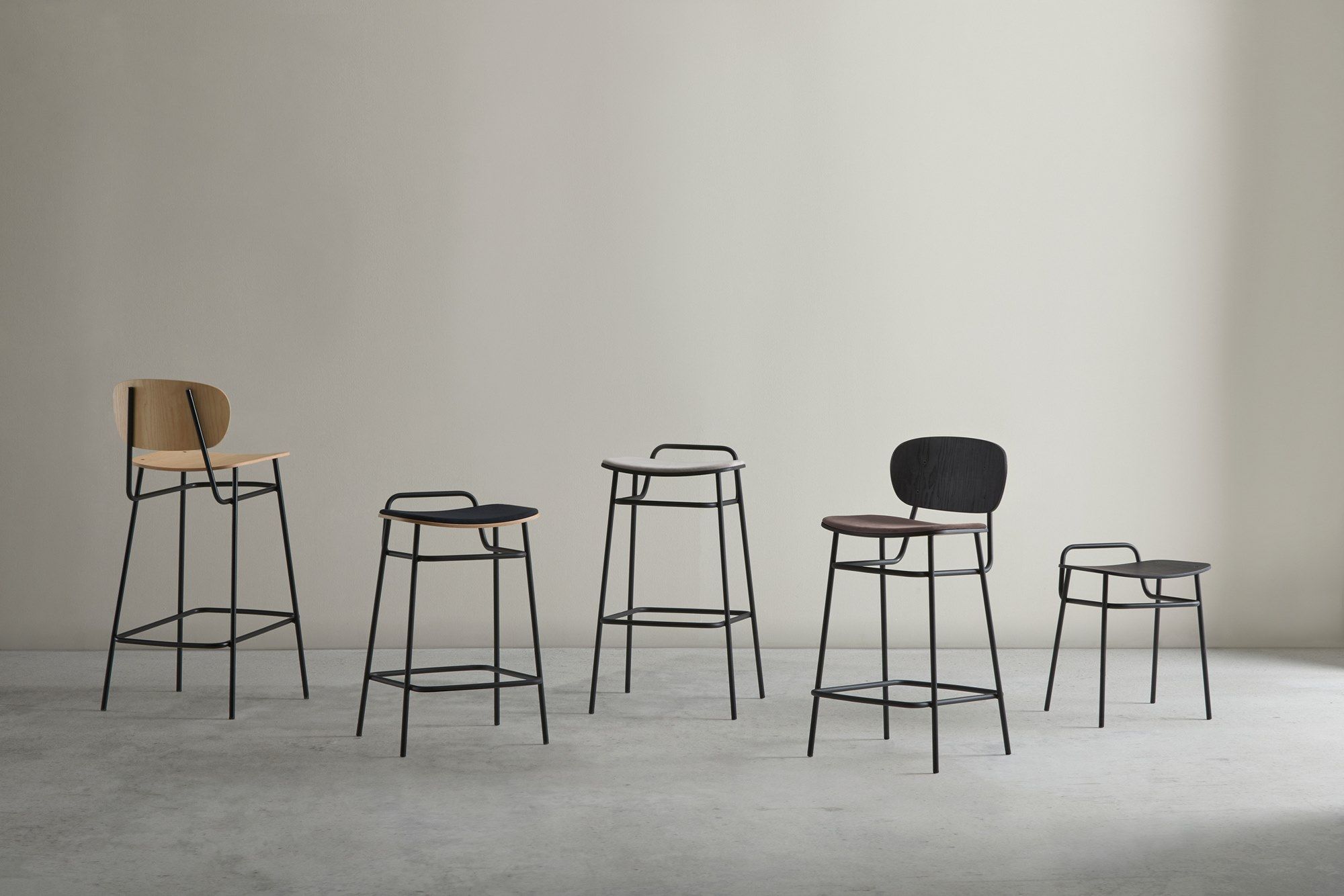 Высокий стул из ясеня со спинкой Blasco&Vila Fosca ARCH-00037835 - Вид №16