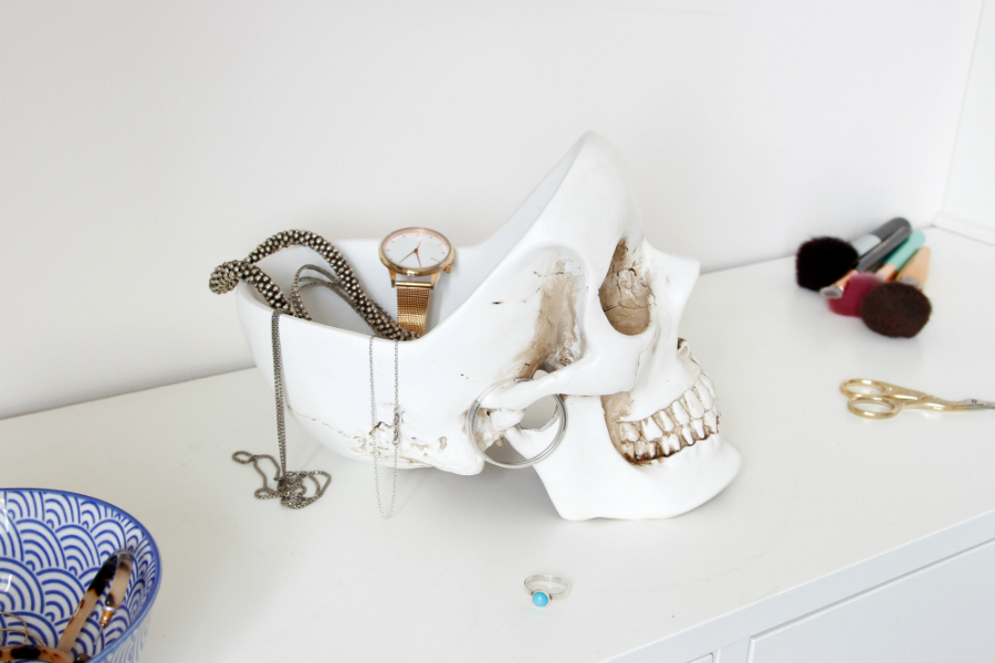 Органайзер для мелочей Skull, белый SUCK UK SKTIDYSKULL1 - Вид №10