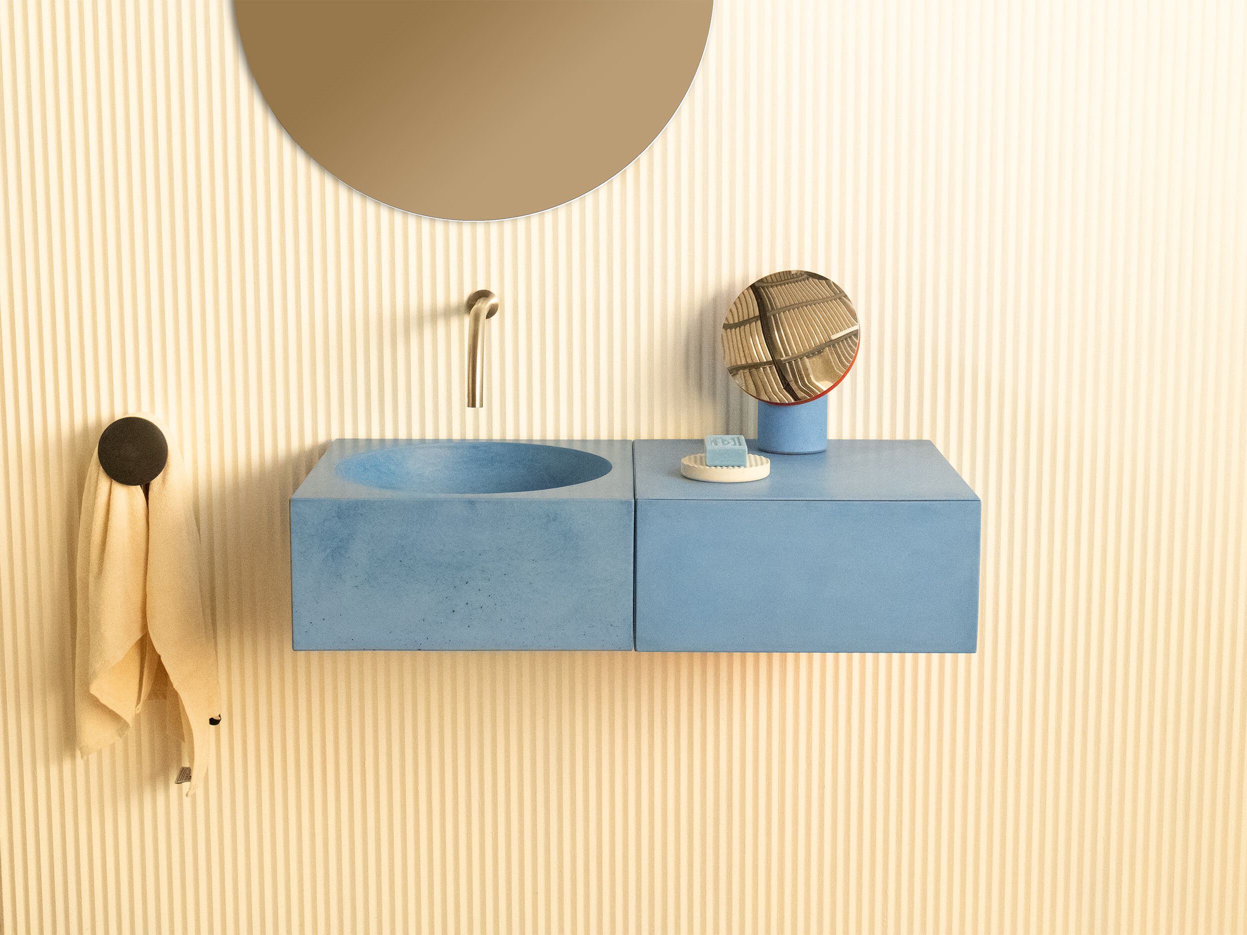 Бетонная секционная подвесная раковина с ящиками Formed MAX ARCH-00069442