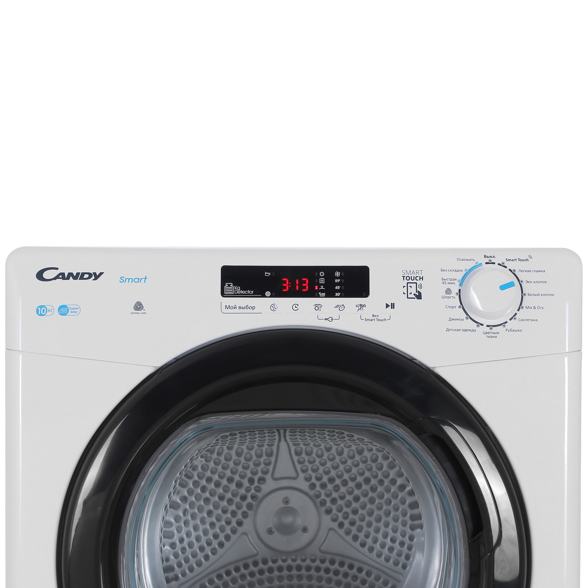 9074320 Сушильная машина Candy CSE C10DBGX-07 белый STDN-0148938 - Вид №4