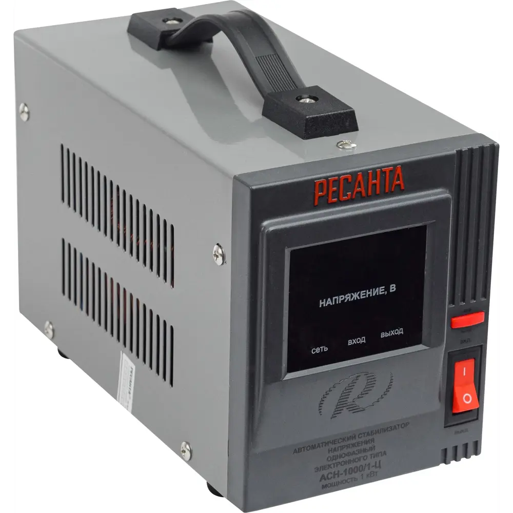 Стабилизатор напряжения Ресанта АСН- 1 000/1-Ц 1 кВт STLM-2155746 - Вид №2