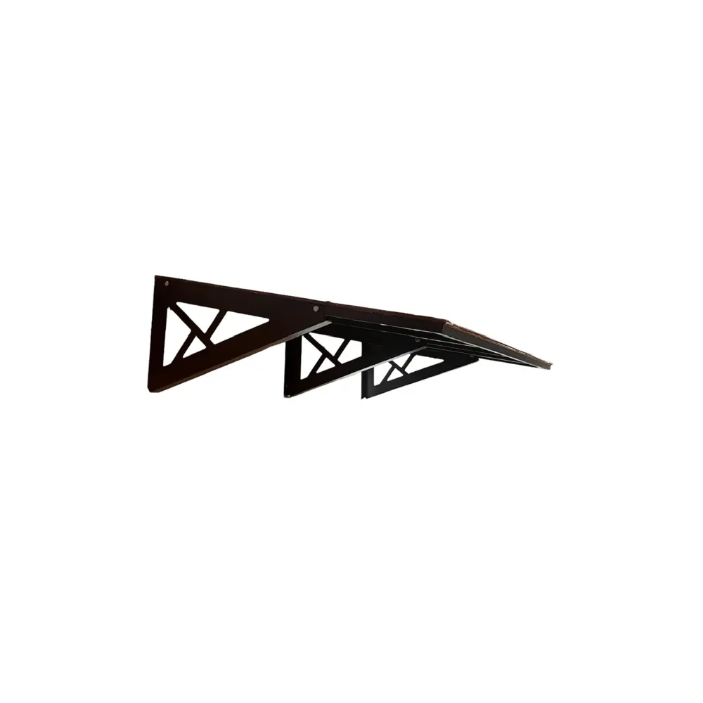 Козырек YS1501 железо 150x80x30 см черный 89384583 STLM-2129019 Santreyd 