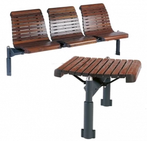 Euroform W Деревянная скамейка на балке  70