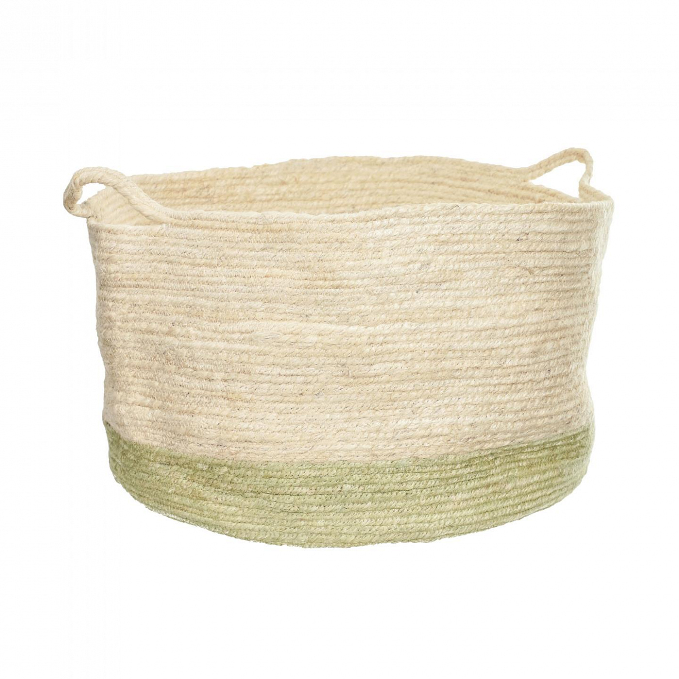 108106 Корзина из натурального джута зеленого цвета La Forma Adabel 