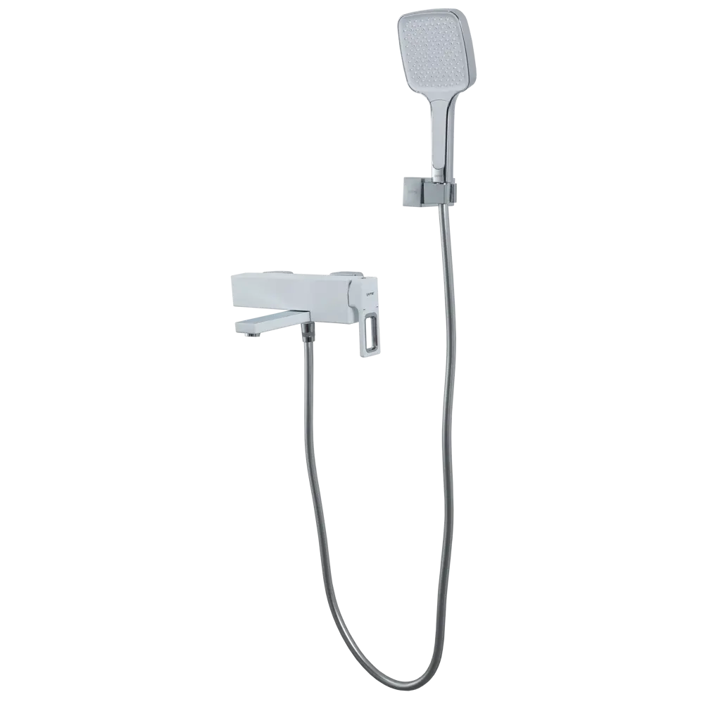 Смеситель GAPPO Eder для ванны с лейкой - белый хром 89359059 STLM-0985560 - Вид №1