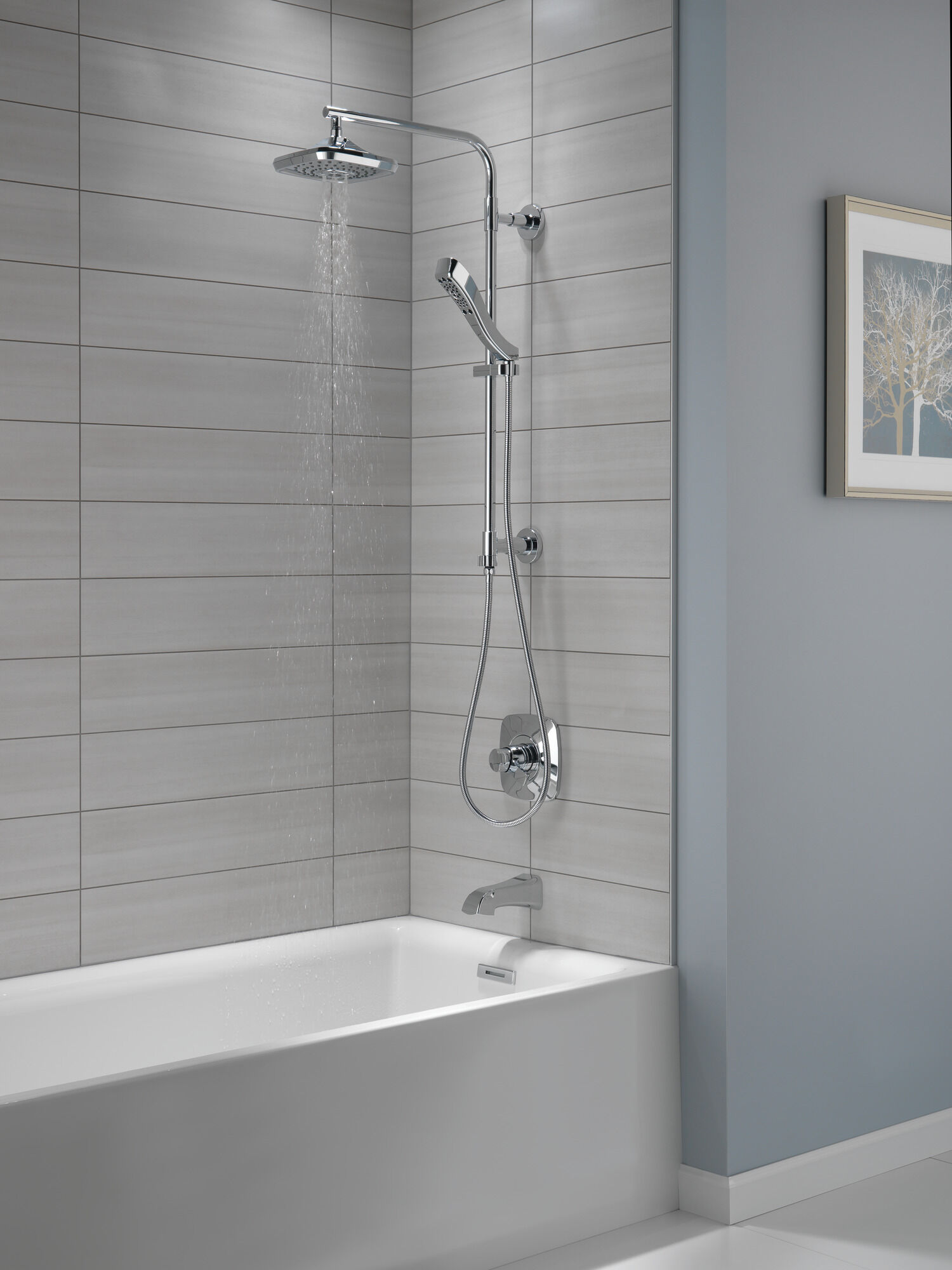 58820-BL Душевая стойка 26 дюймов, круглая Delta Faucet Universal Showering Матовый черный  - Вид №4