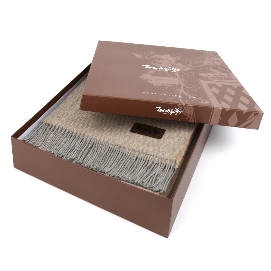 Плед Grifone, 130х200 см, бежево-голубой MARZOTTO GRIFONE0004 - Вид №3