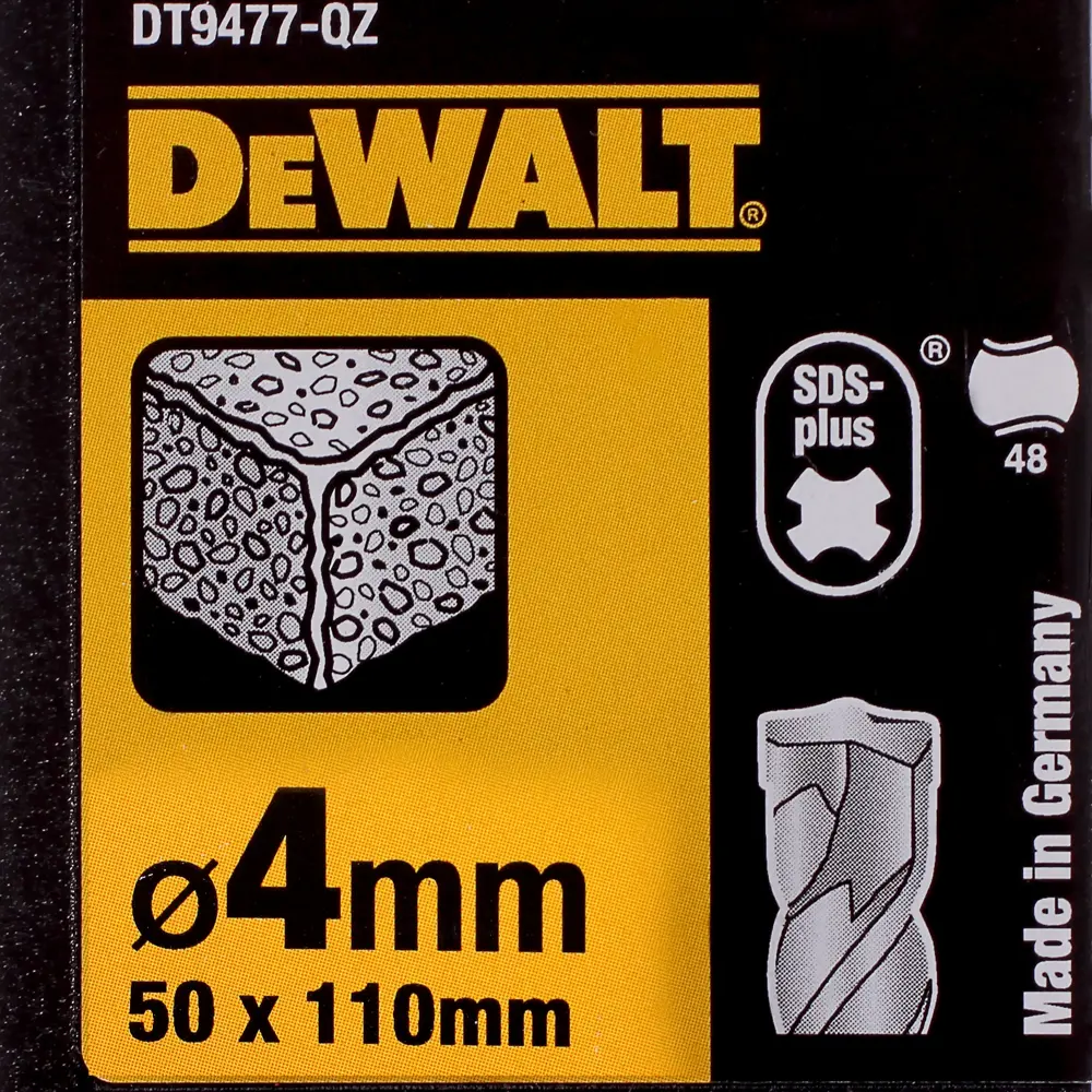Бур по бетону SDS-plus 4х50х110 мм DeWalt DT9477 81990648 STLM-2208974  - Вид №2