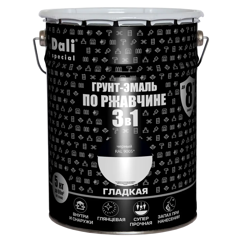 Грунт-эмаль 3 в 1 Dali - универсальная защита металла от коррозии 84584239 STLM-0052323 - Вид №1