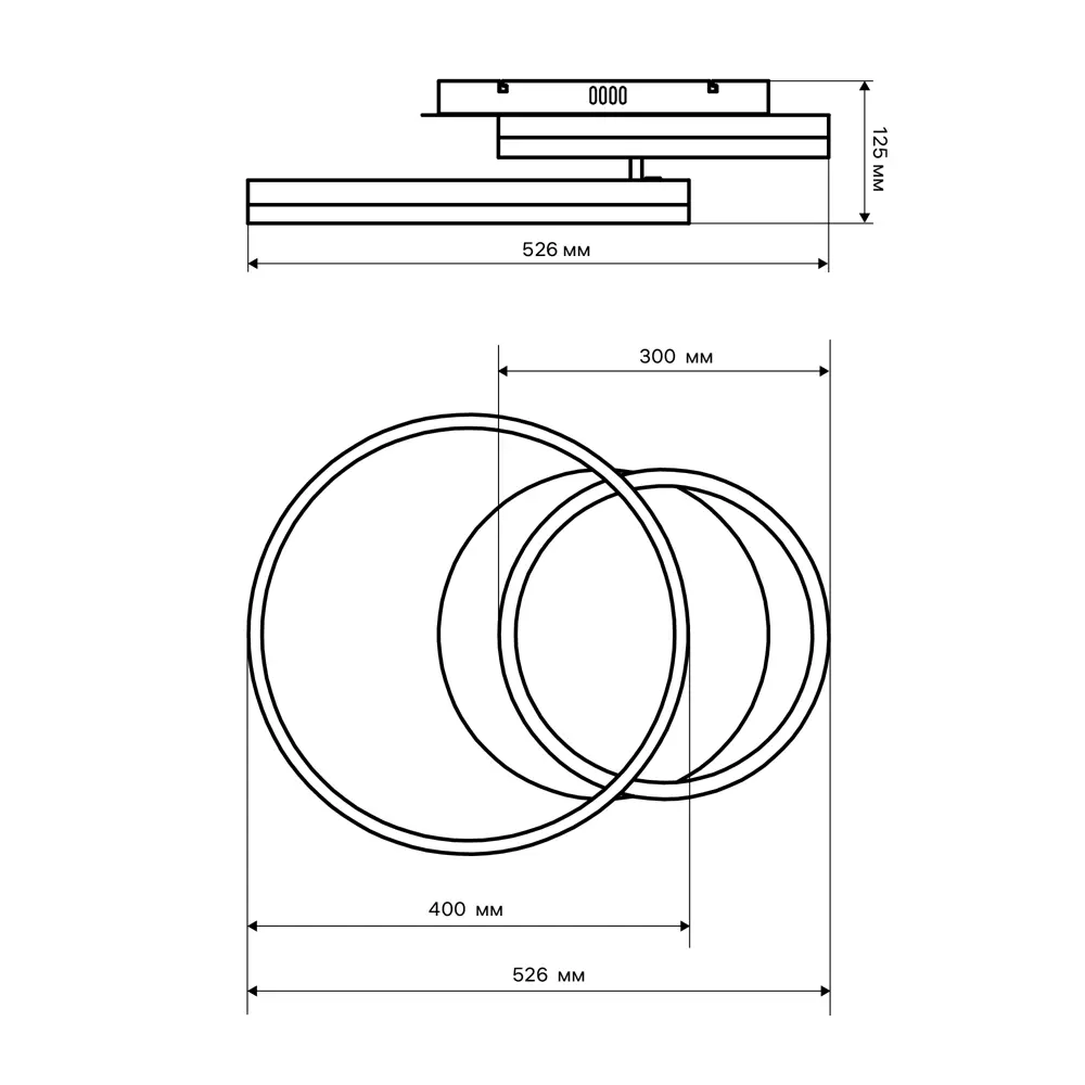 Люстра потолочная светодиодная диммируемая Ritter Eclipse 52082 9 с д/у 56 Вт 14 м² 2700К-6500К цвет белый 84339748 STLM-2020815  - Вид №16