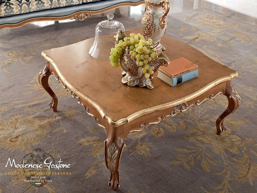 Modenese Gastone Низкий квадратный деревянный журнальный столик Bella vita sun-id-1430869