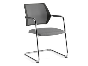 Тканевый консольный операционный офисный стул с подлокотниками